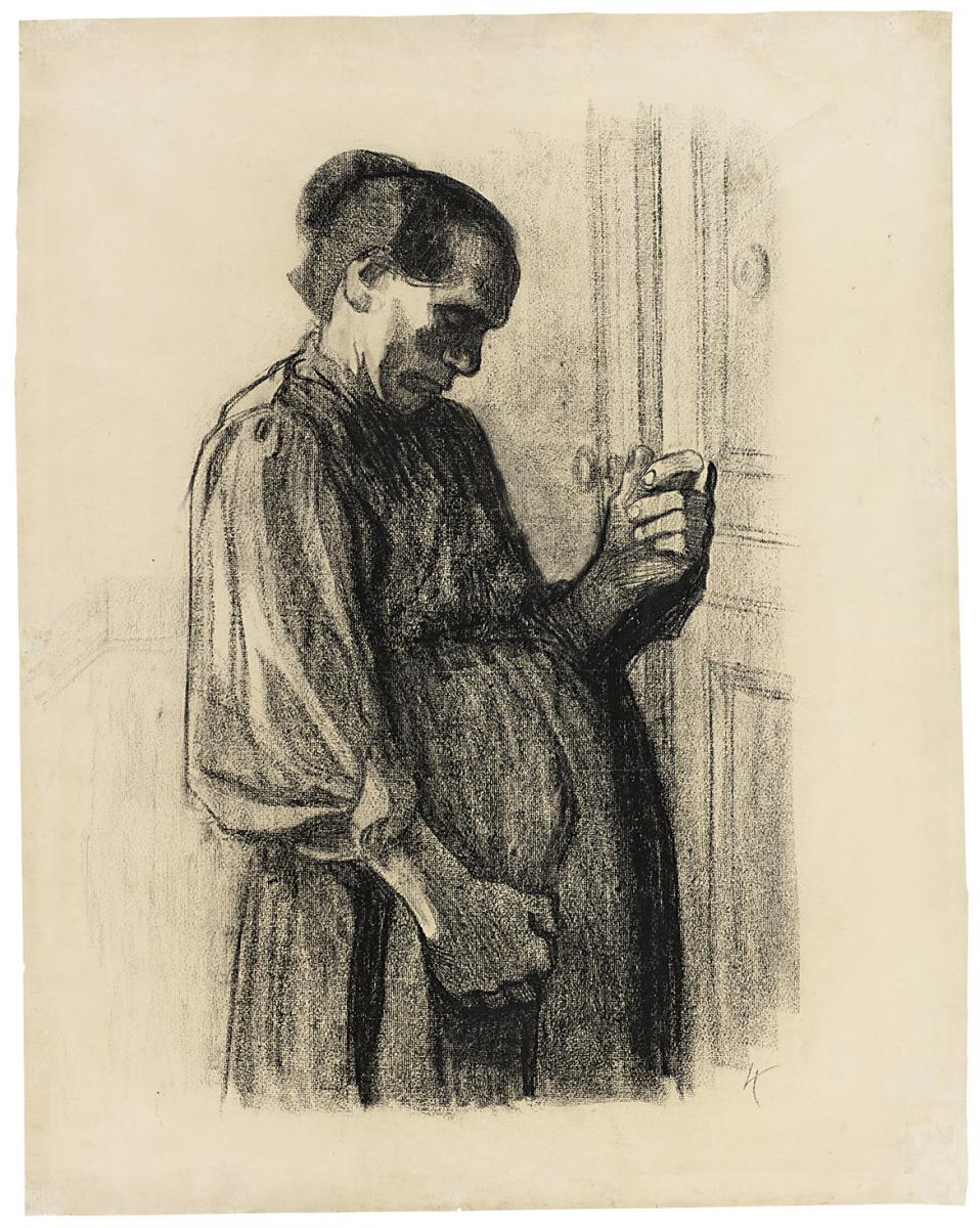 &quot;At the Doctor's&quot; illustration by Kollwitz