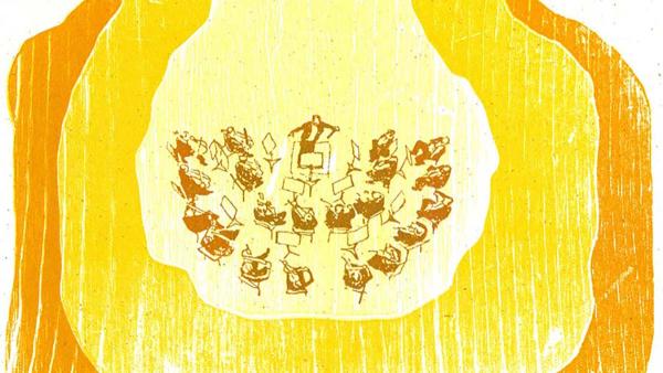 Illustration of an orchestra