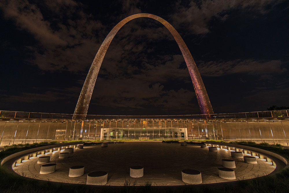 St. Louis Arch at Night