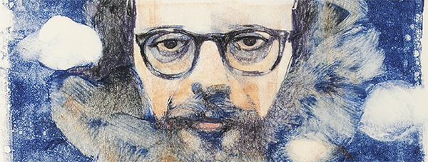 Portrait of Allen Ginsberg by Gary Kelley