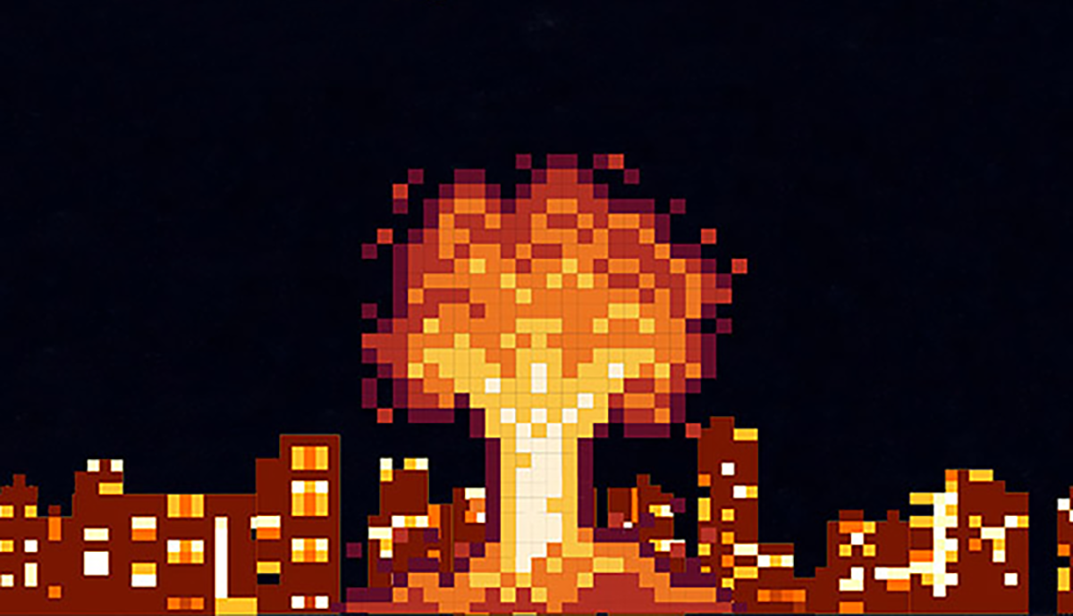 Header Graphic: '80s video game explosion | Image Credit: Cover of "Melt with Me"
