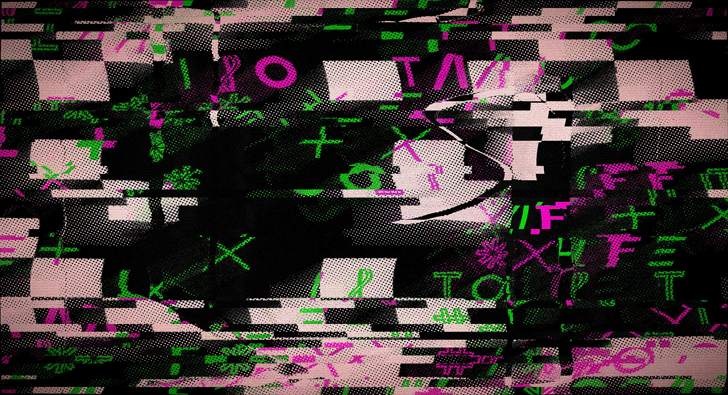 Abstract glitch pattern 