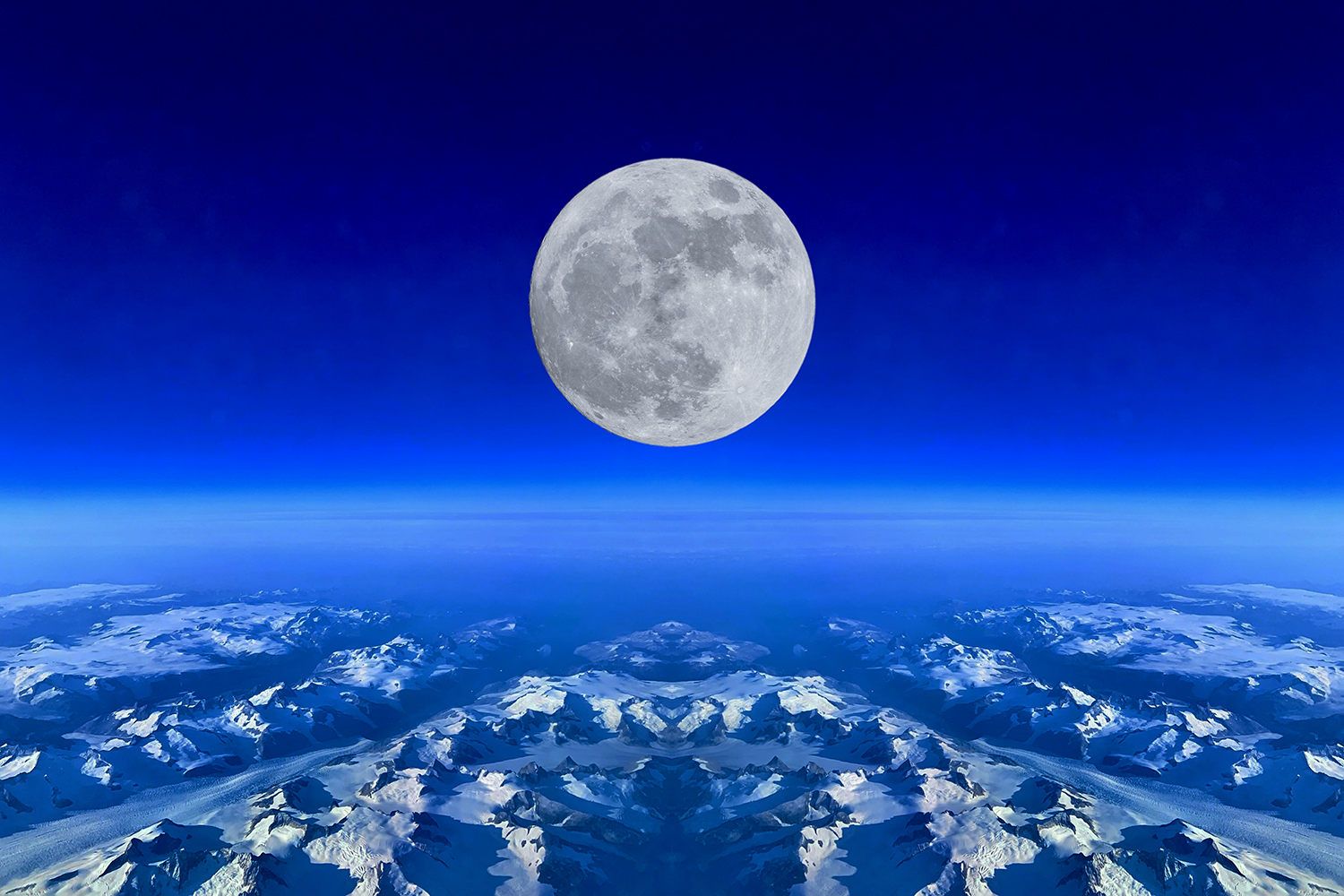 Moon Over Greenland