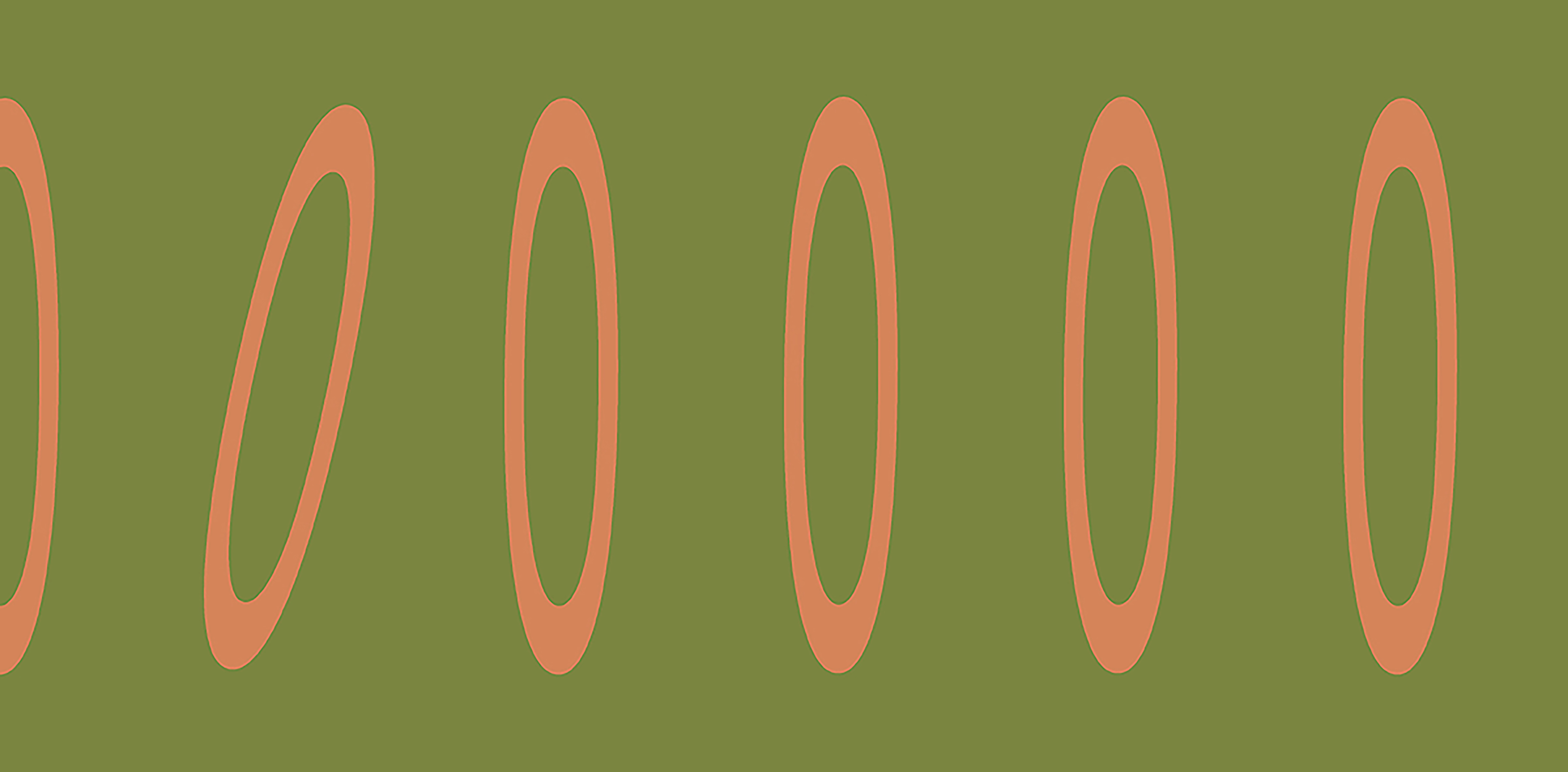 Pink ovals on green background