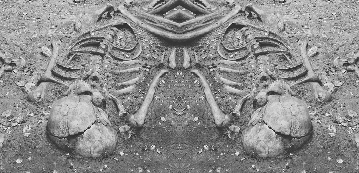 Skeleton in earth