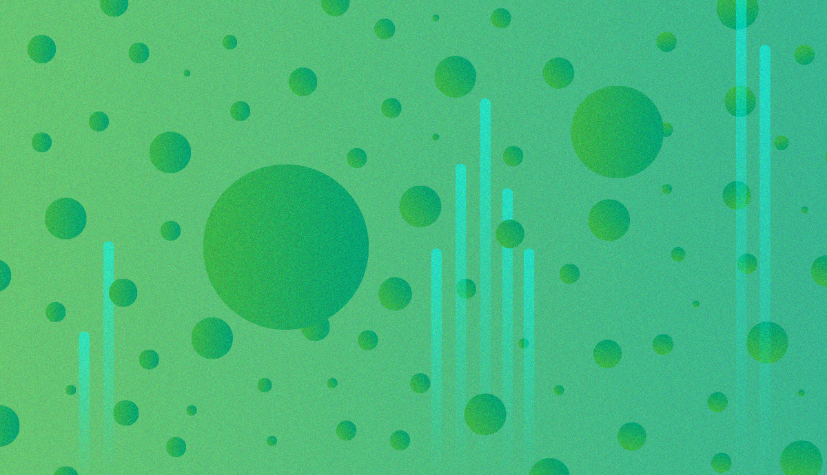 electronic green splatters