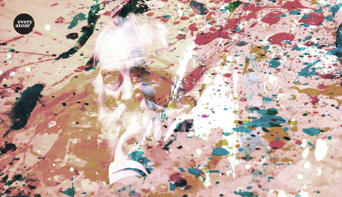 Splatter painting of Whitman