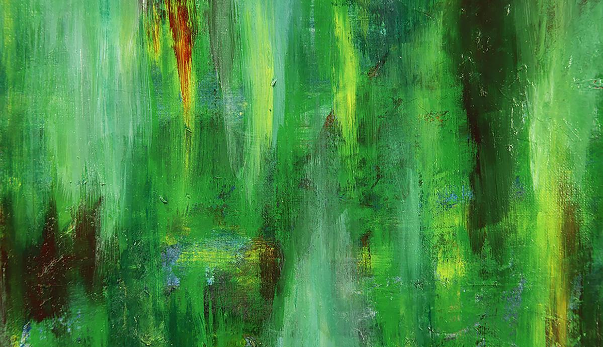 Green Abstract Painting