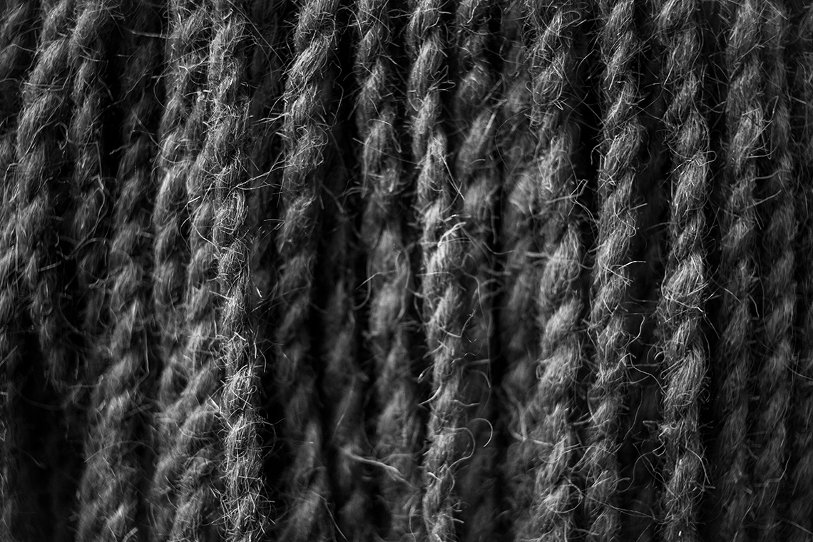 gray yarn