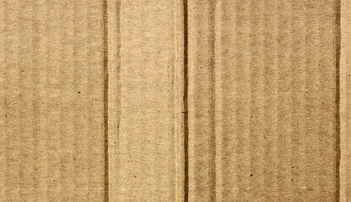 zoomed in picture of corrugated cardboard