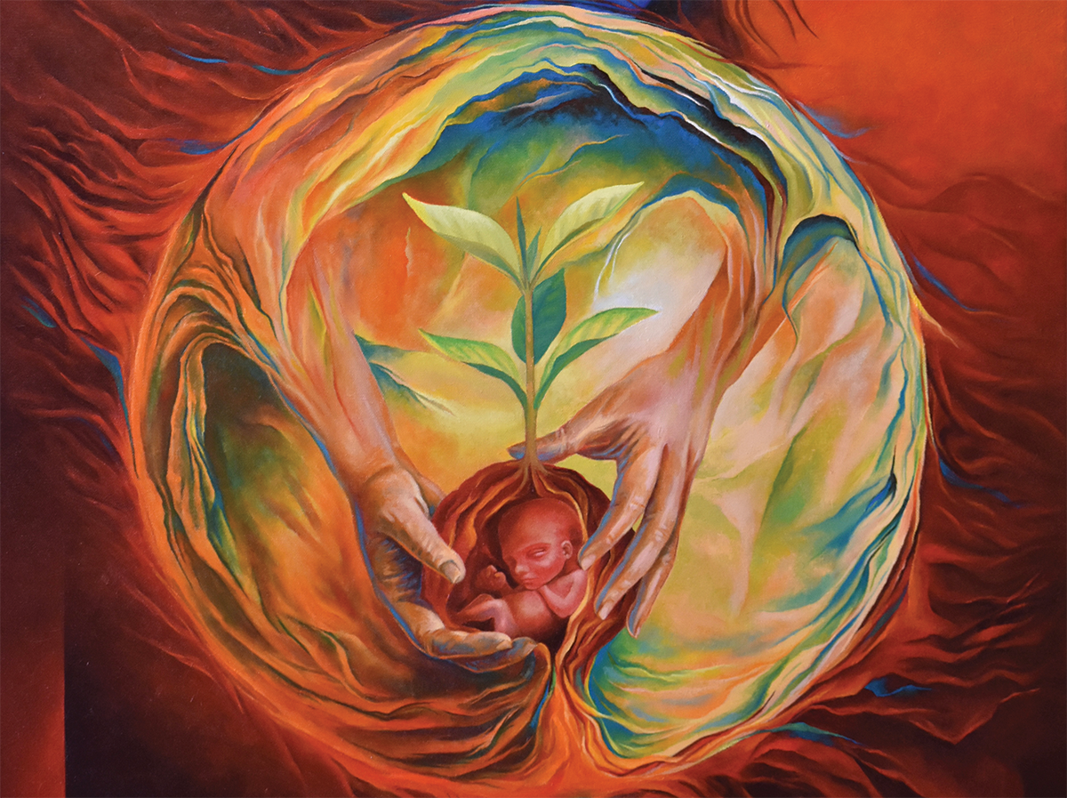 painting of womb