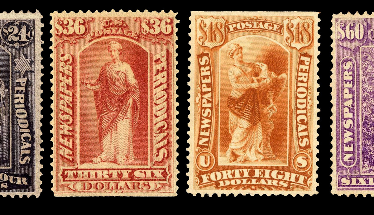 Set of newspaper and periodical stamps from 1879