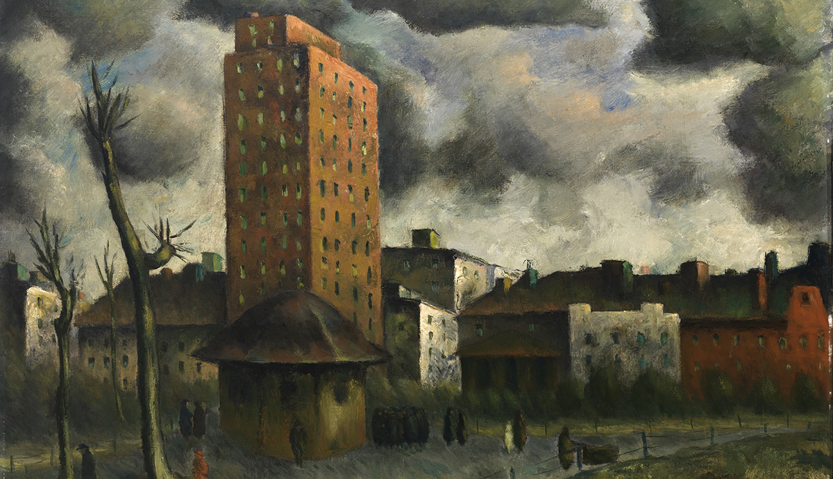 Christodora House, painting by M. A. Tricca, 1934