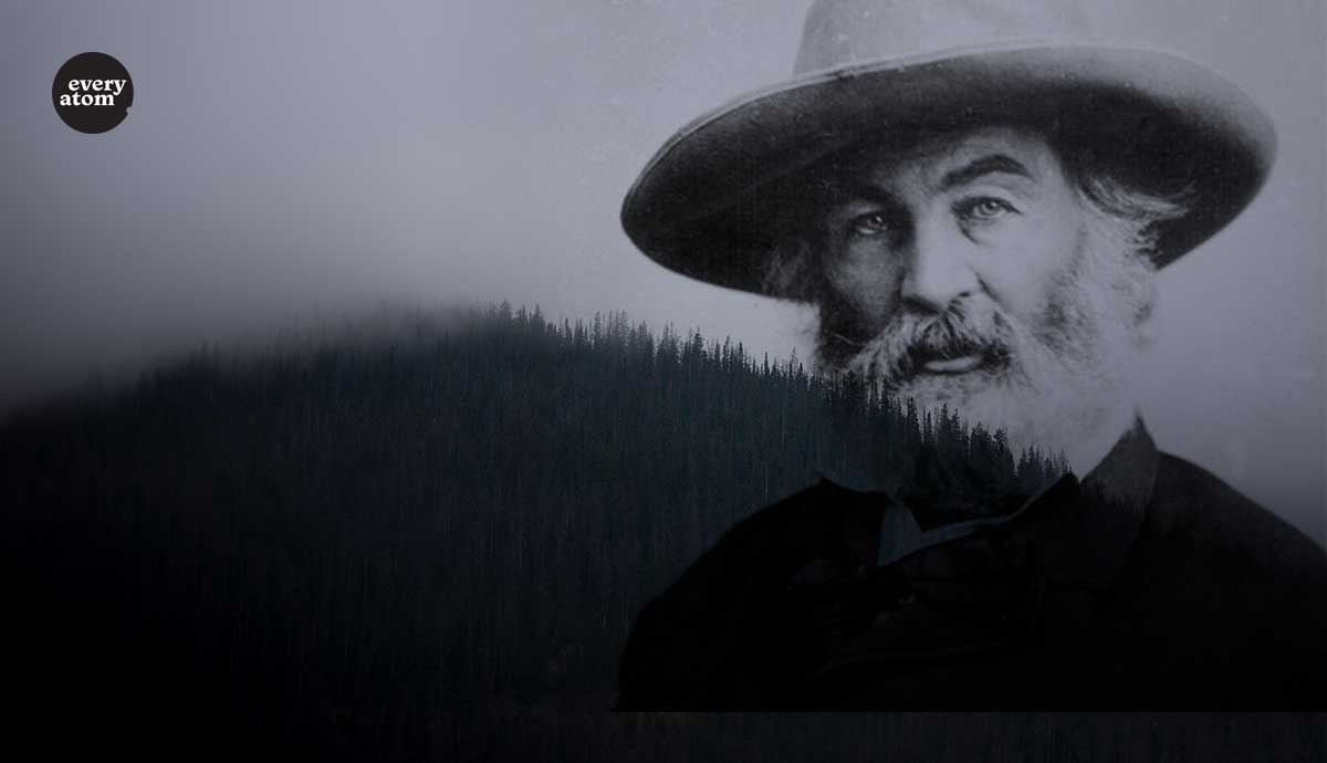 Whitman faded into a hillscape