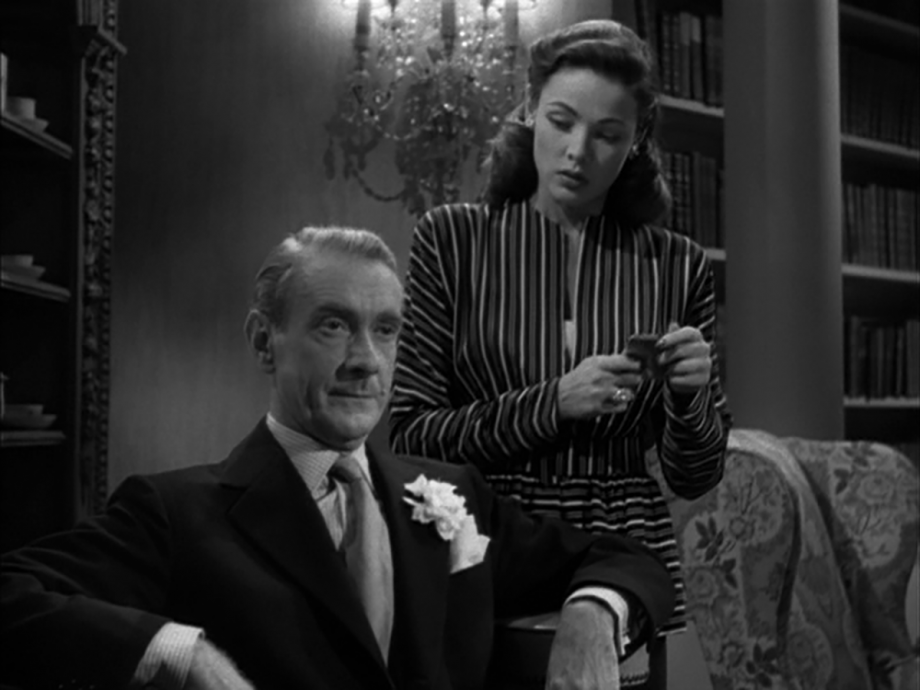 Clifton Webb and Gene Tierney in Laura