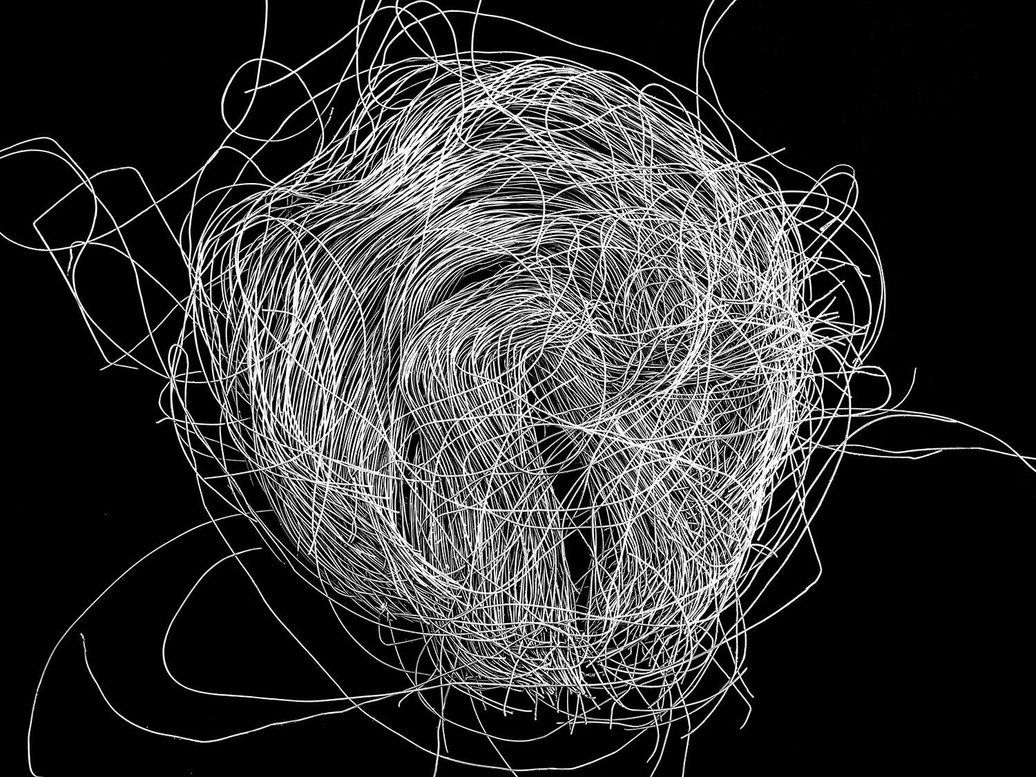 white squiggly lines on black background