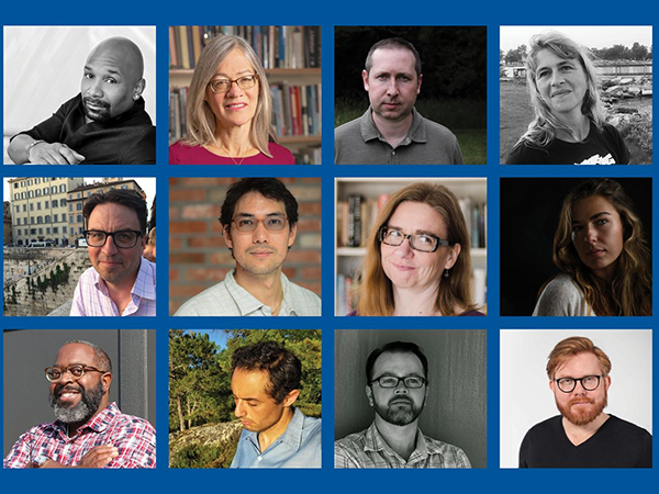 Header graphic: Headshots of guest authors at the festival | Image Credit: Luther College