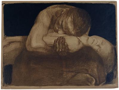&quot;Woman with Dead Child,&quot; Illustration by Kollwitz