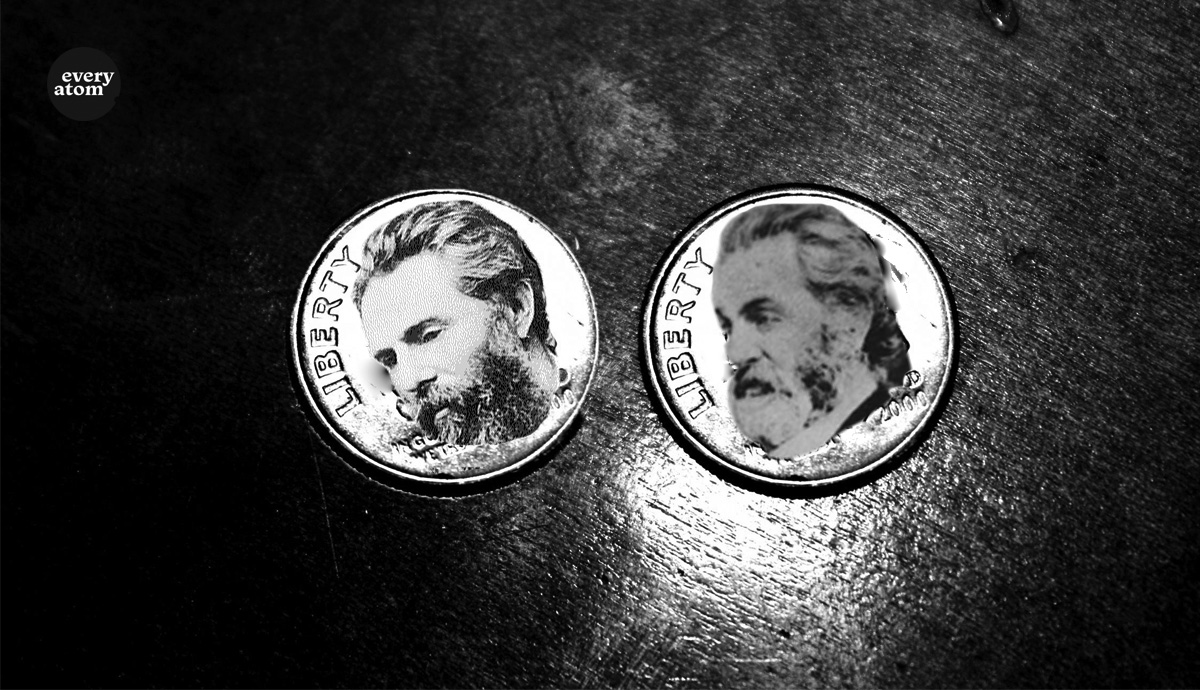 Whitman and Melville on coins