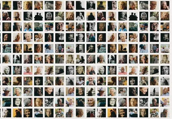 Elder faces
