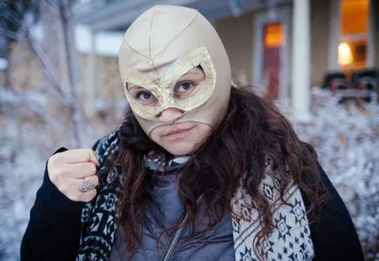 Miriam Alarcón Avila in luchador mask