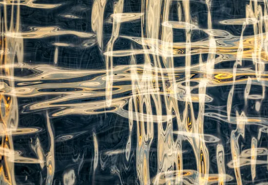 double exposure lake surface