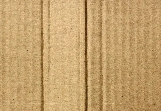 zoomed in picture of corrugated cardboard