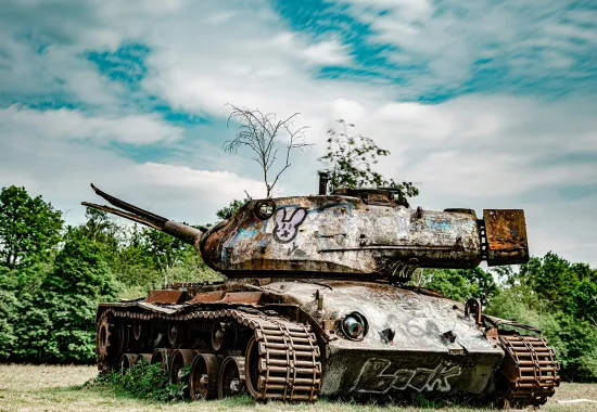 old sherman tank