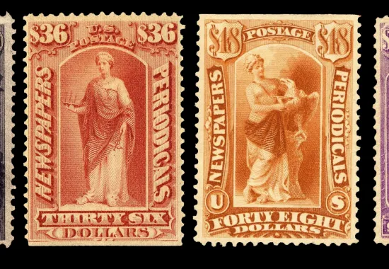 Set of newspaper and periodical stamps from 1879