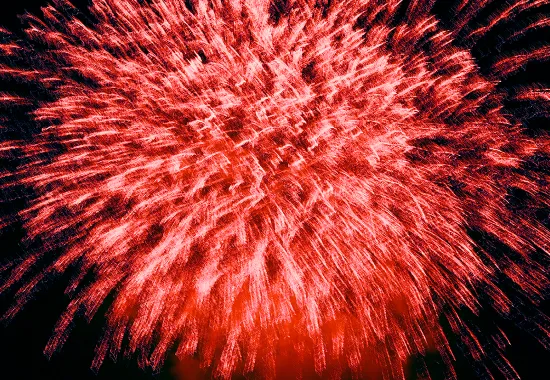 red fireworks