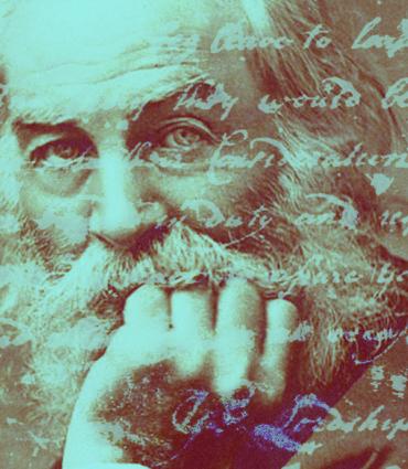 Whitman with various written lines