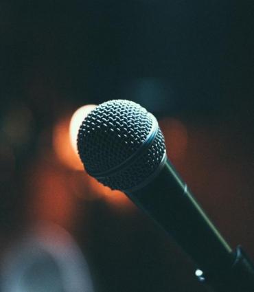 Photo courtesy of Unsplash of a microphone