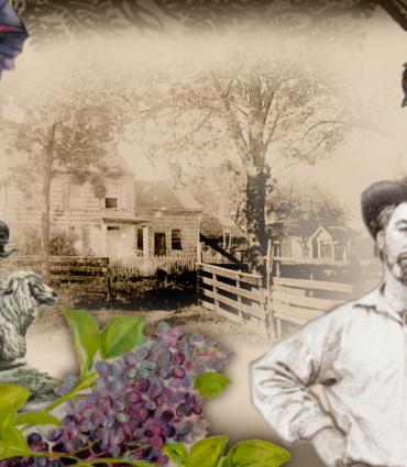 Walt Whitman at his birthplace