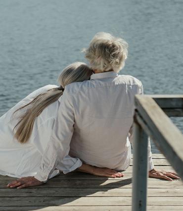 Header Graphic: elderly couple looking over the water| Image credit: Pexels