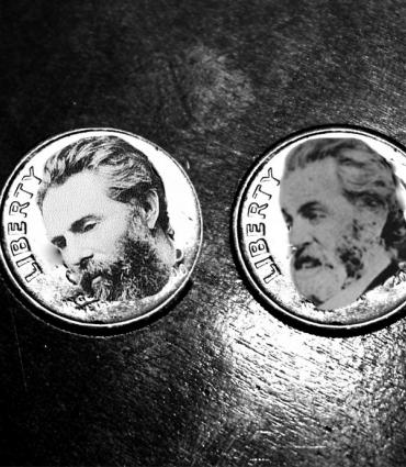 Whitman and Melville on coins