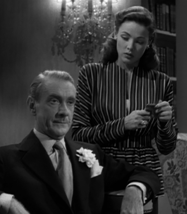 Clifton Webb and Gene Tierney in Laura