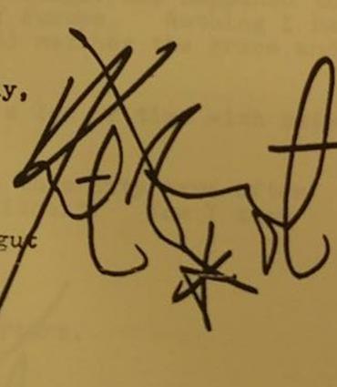 Yours Truly, Kurt Vonnegut Signature