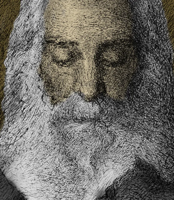 a grainy Whitman painting