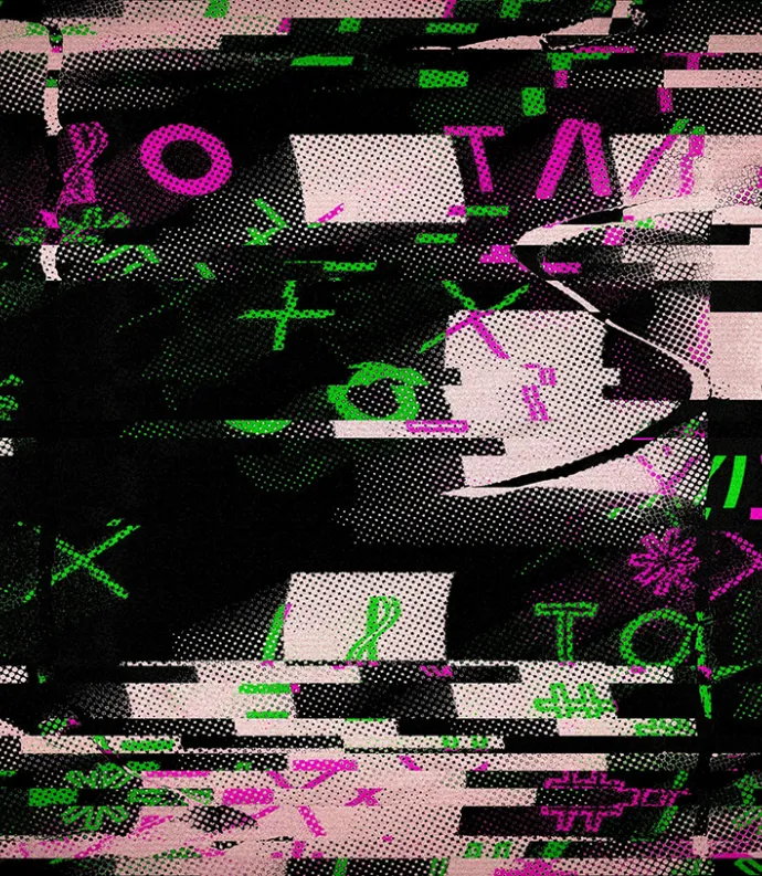 Abstract glitch pattern 