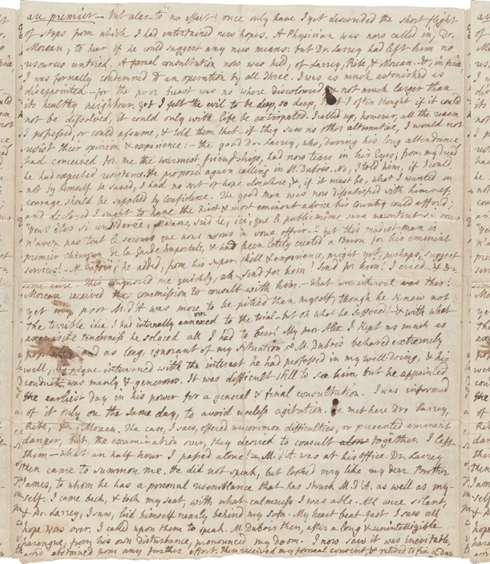 Fanny Burney Letter
