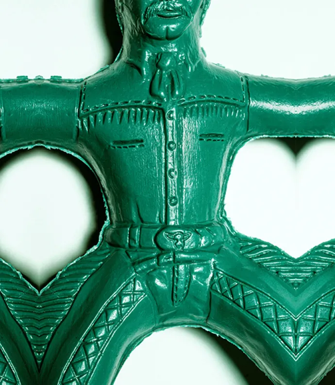 Green cowboy toy