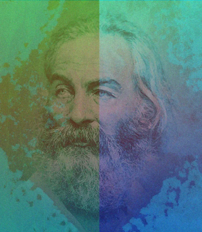 Whitman in a vibrant haze