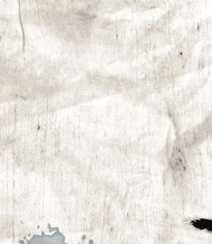 Stained and wrinkled gray cloth