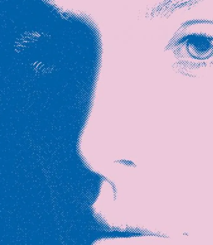 picture of a blue tinted shadowy face