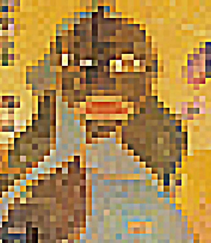 Pixelated Image of Mary by Chris Ofili