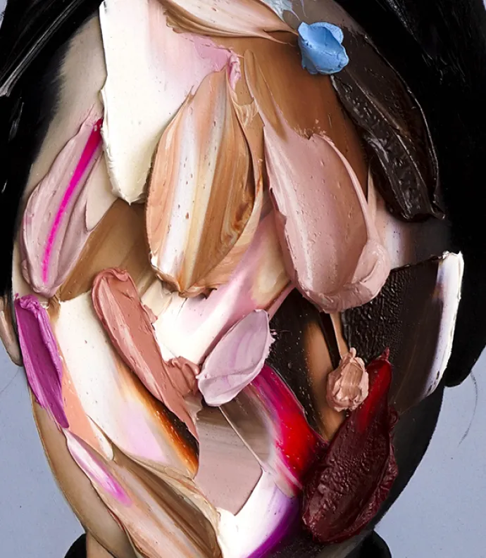 Painting of a woman's face