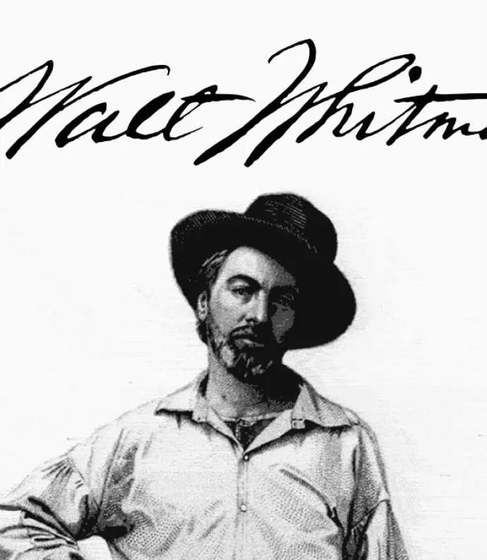 Young Whitman with signature