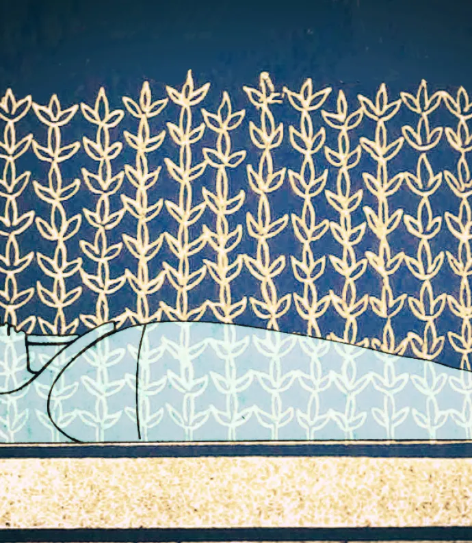 An Egyptian sarcophagus