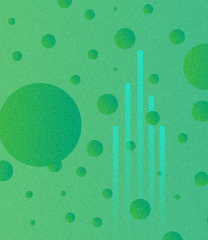 electronic green splatters