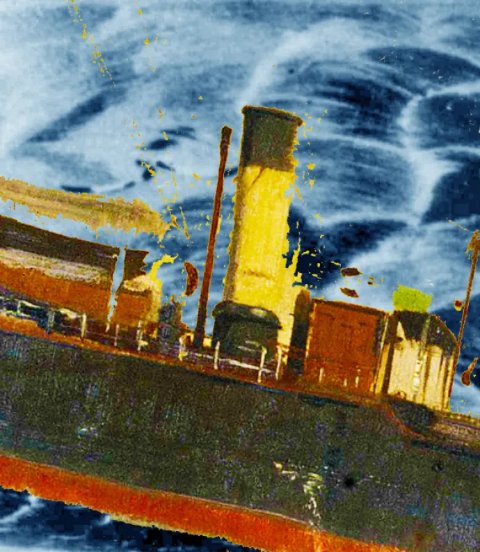 a painted ferry